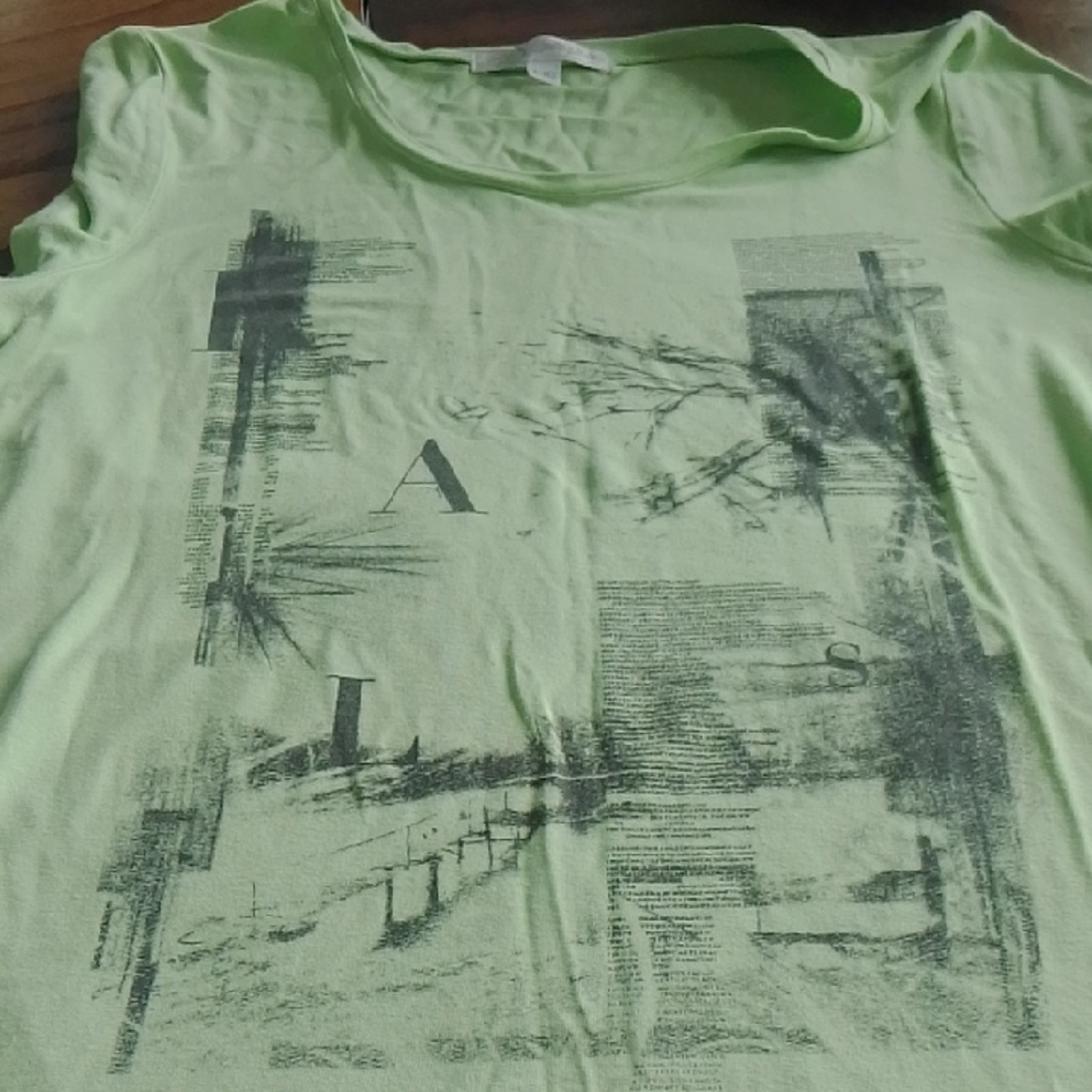 Graphic Print Green T-Shirt - Super Soft
